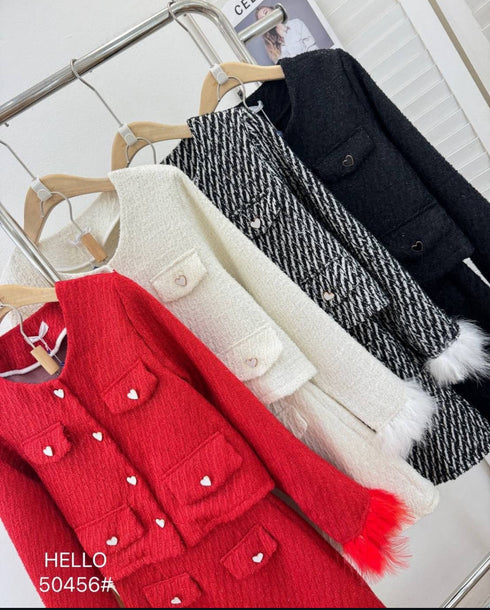 Women Stylist Tweed Co-Ord Sets